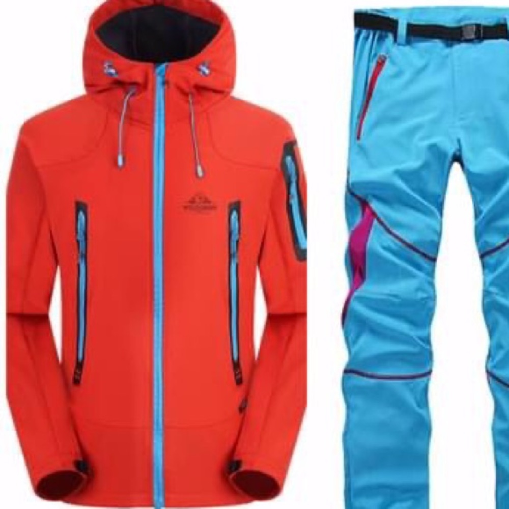 Orange Drawstring Fleece-Lined Jacket - NEW